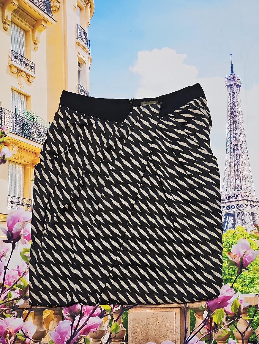 Anthropologie fei Silk‎ Blend Straight Lined Pencil Skirt Size 4
